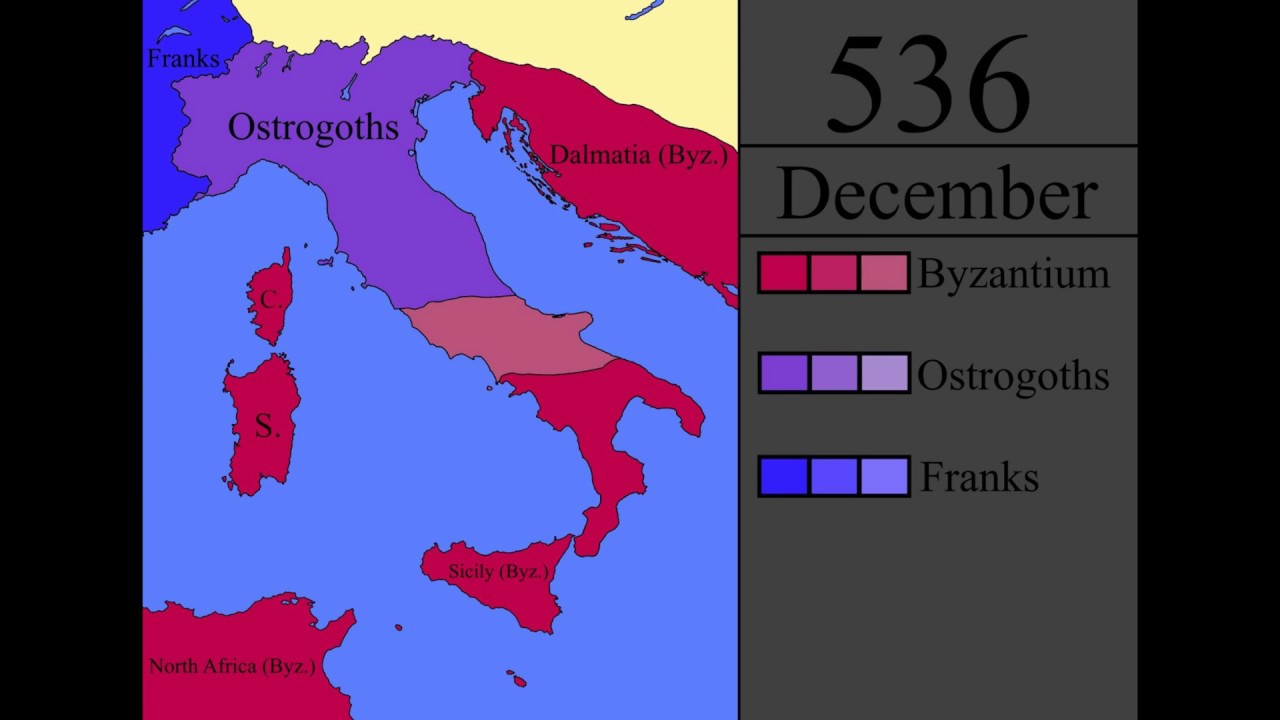 The Gothic War: Every Month from 535-540
