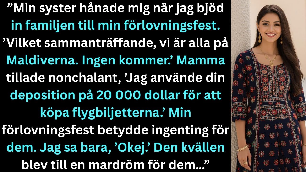 ”Min syster hånade min bröllopsfestinbjudan: ’Vi är alla på Maldiverna – ingen kommer.’ Den kvällen”
