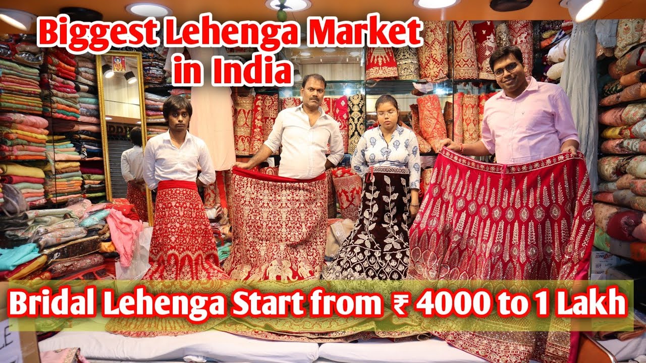 India's Biggest Market For Bridal Shopping | Bara Bazar Kolkata | Bridal Lehenga Market In India
