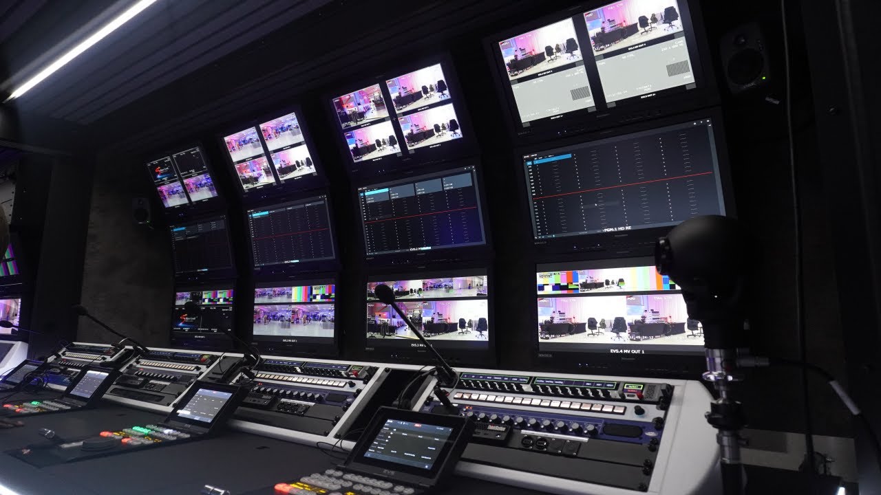 Inside the SuperSport IP-1 Outside Broadcast truck