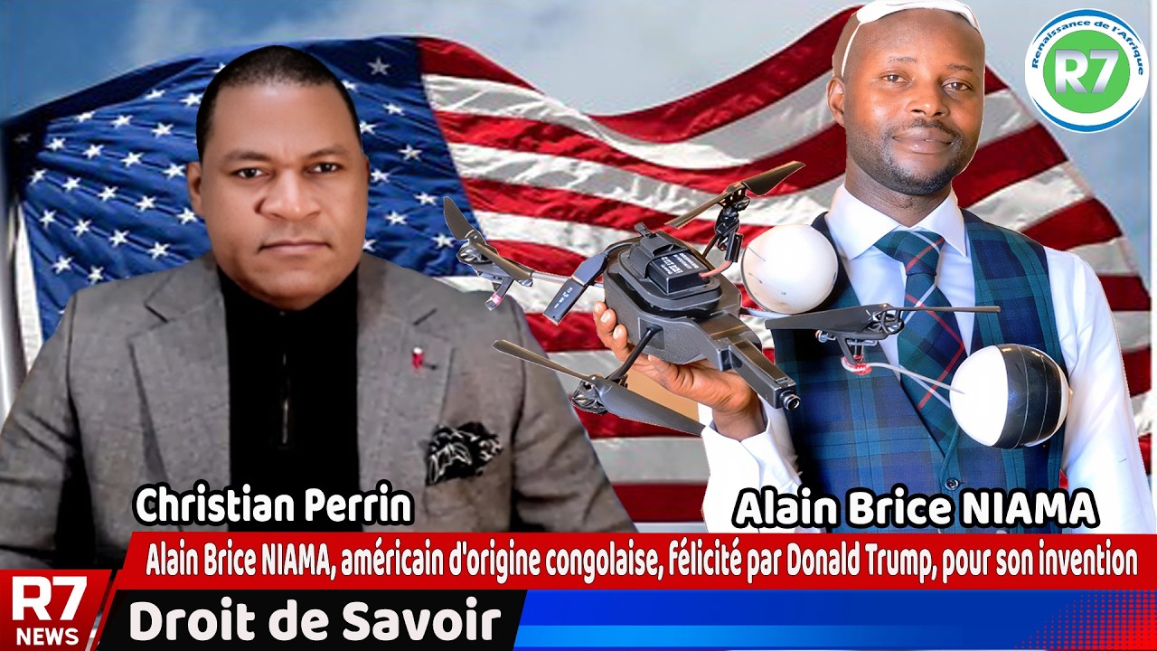 Alain Brice NIAMA, américain d'origine congolaise, félicité par Donald Trump, pour son invention