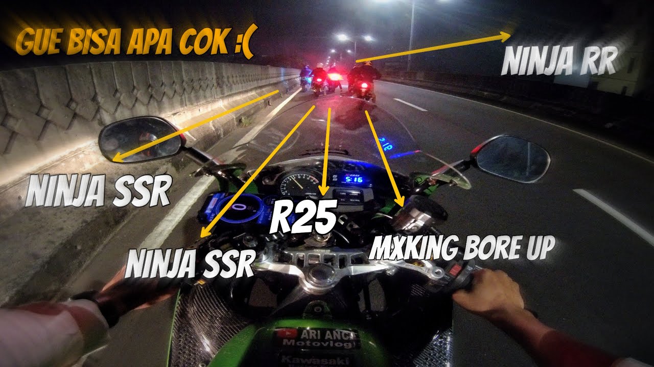 Ninja RR, MX King Full Spek, R25 Ninggalin Gue 50 meter, Finish ngga ada yang tahu Pak
