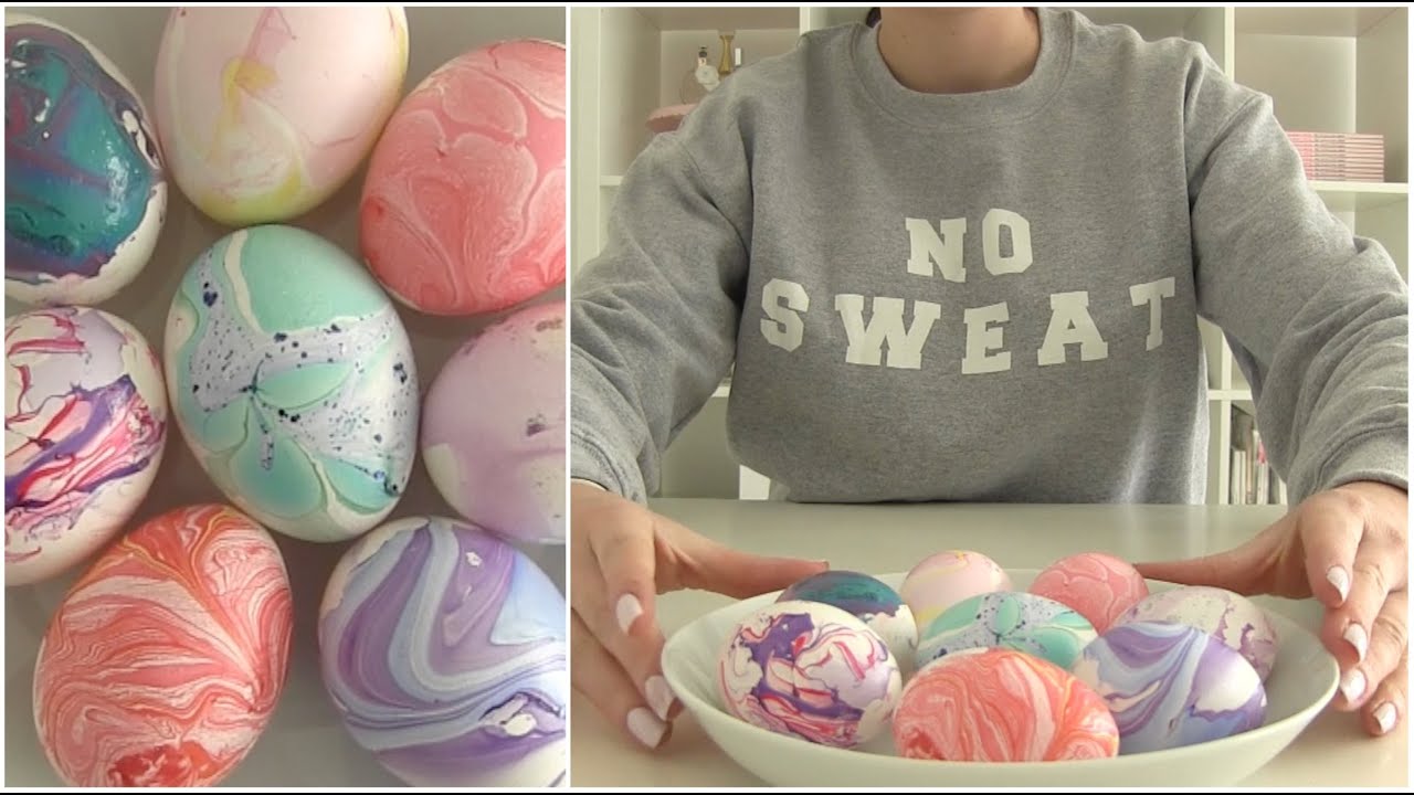 DIY ❤ Marble easter eggs | Beautygloss