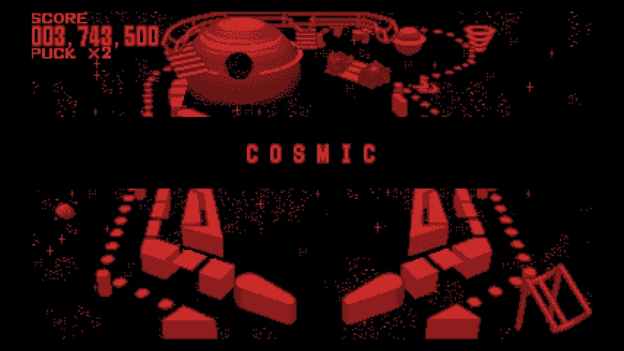 Galactic Pinball (Virtual Boy Game) - Cosmic Stage Longplay