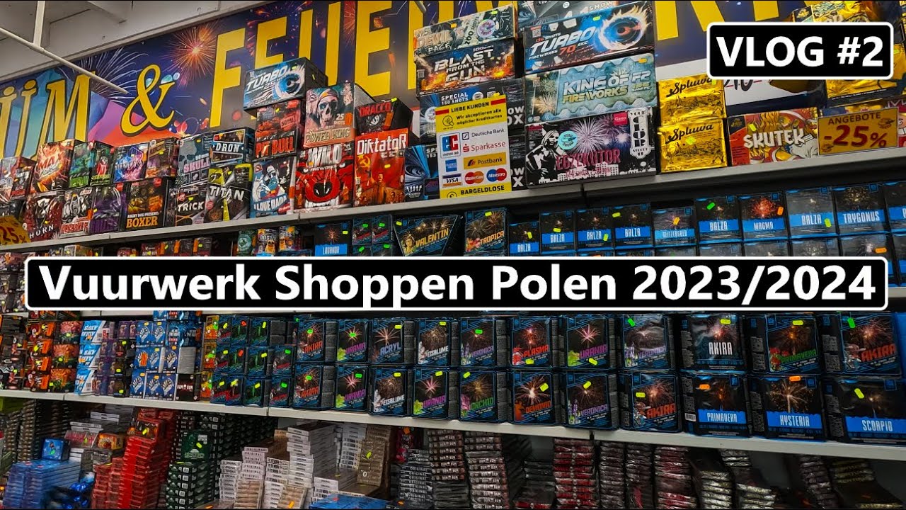 Vuurwerk Shoppen Polen 2023/2024 Vlog #2 Naar Hohenwutzen