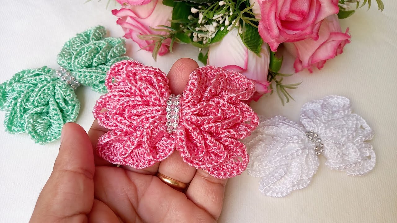 🎀LAÇO DE CROCHÊ EM CAMADAS🎀