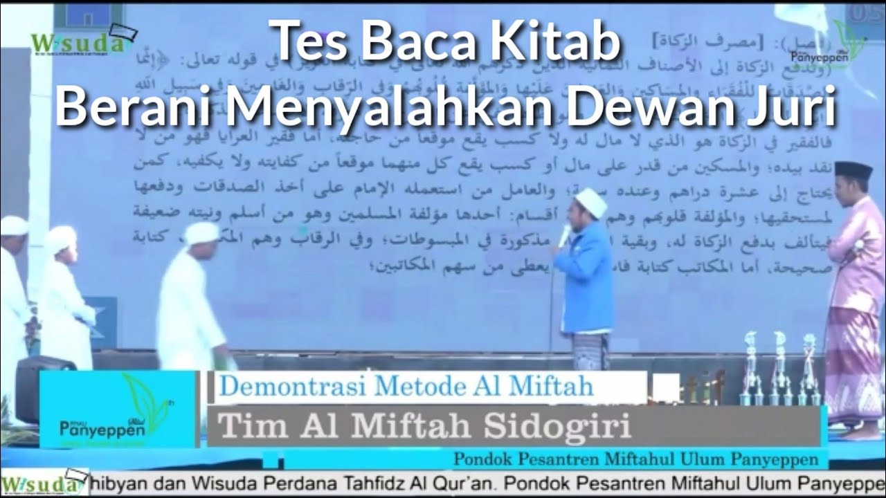 TES BACA KITAB BERANI MENYALAHKAN DEWAN JURI || PP.MU. Panyeppen