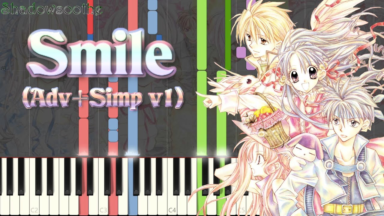 Full Moon wo Sagashite - Smile (Adv + Simp v1) - [Synthesia] Piano Arrangement/Cover