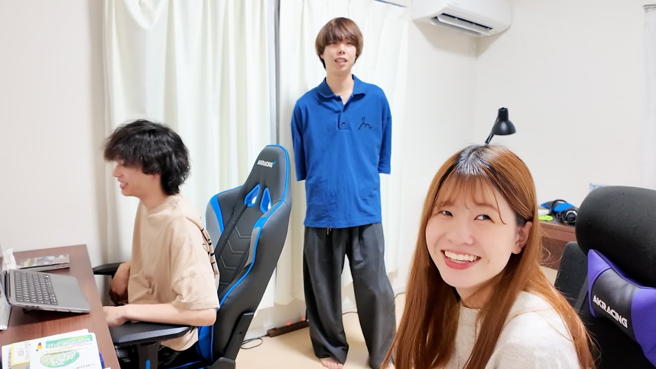 アジトで仕事している後輩の様子を覗いてみた