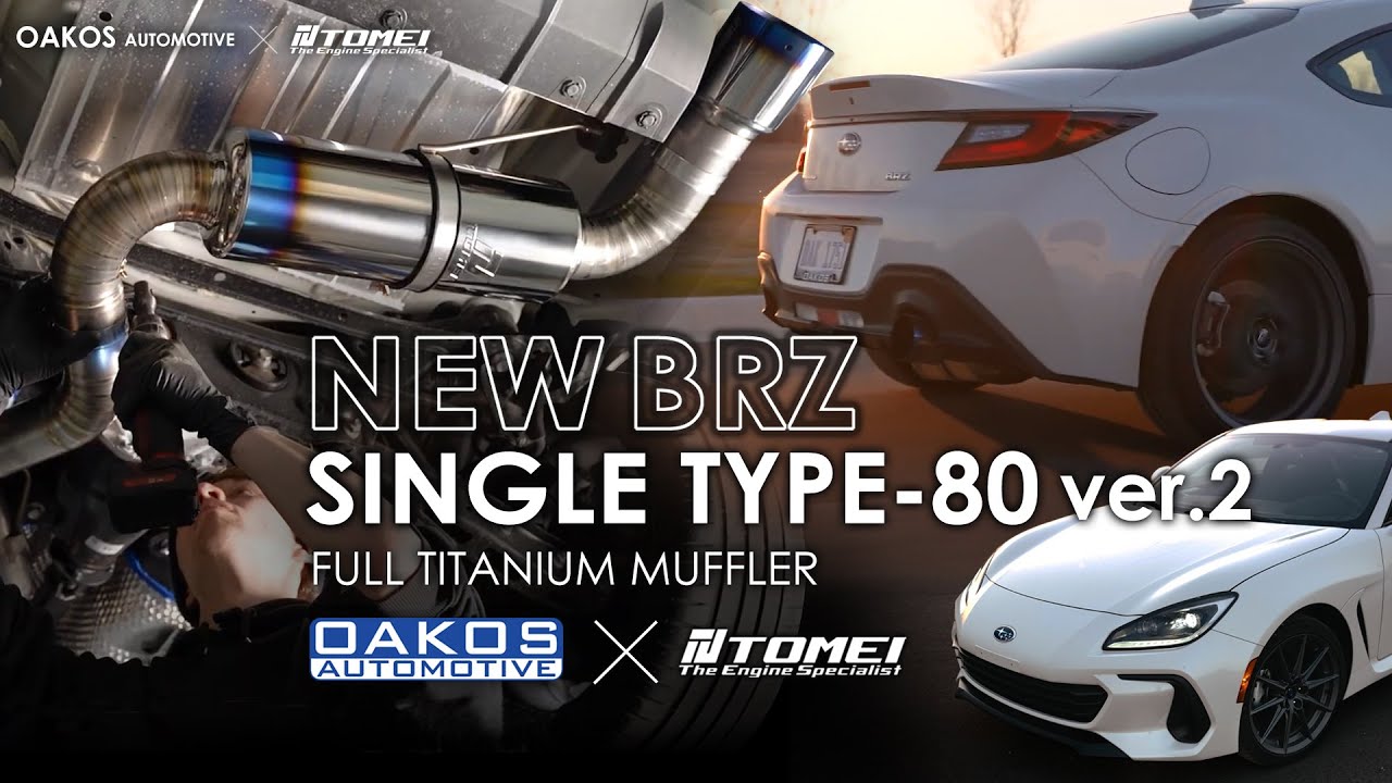 ​ @OAKOS  BRZ TOMEI  Expreme Ti Full Titanium Muffler Type-80 Ver.2 Single