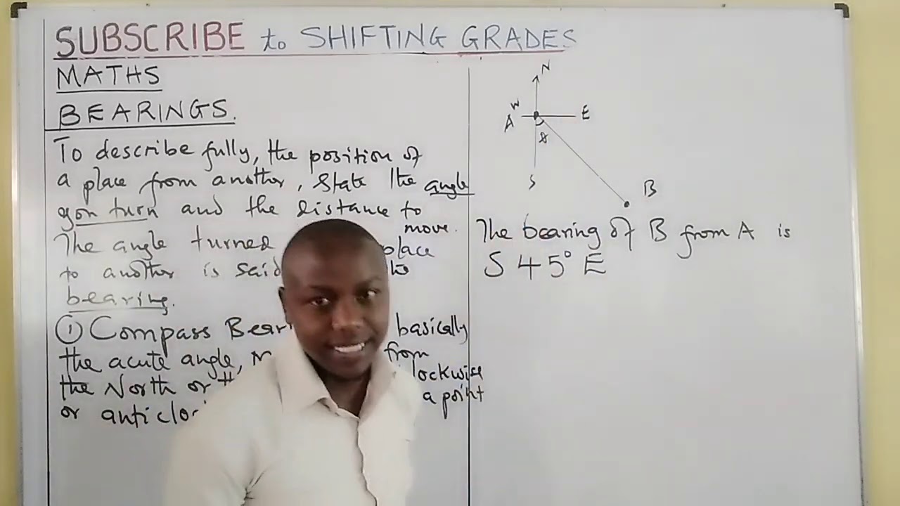 BEARINGS- COMPASS BEARING AND TRUE BEARING. Mpesa 0704153366 Boniface Katumuta