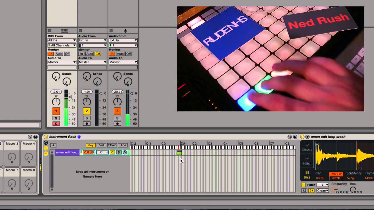 Ned Rush = Live 9.5 and Simpler first impressions.