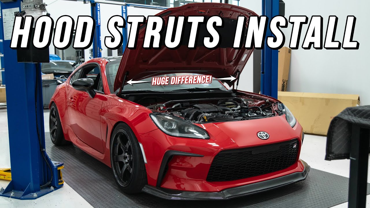 Установка стойки капота OLM — Toyota GR86 и Subaru BRZ 2022+
