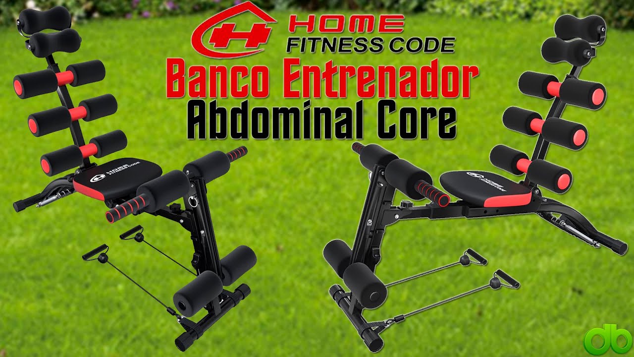 Banco Entrenador Abdominal Core Unboxing Review y Tutorial Montaje Bigzzia Home Fitness Code
