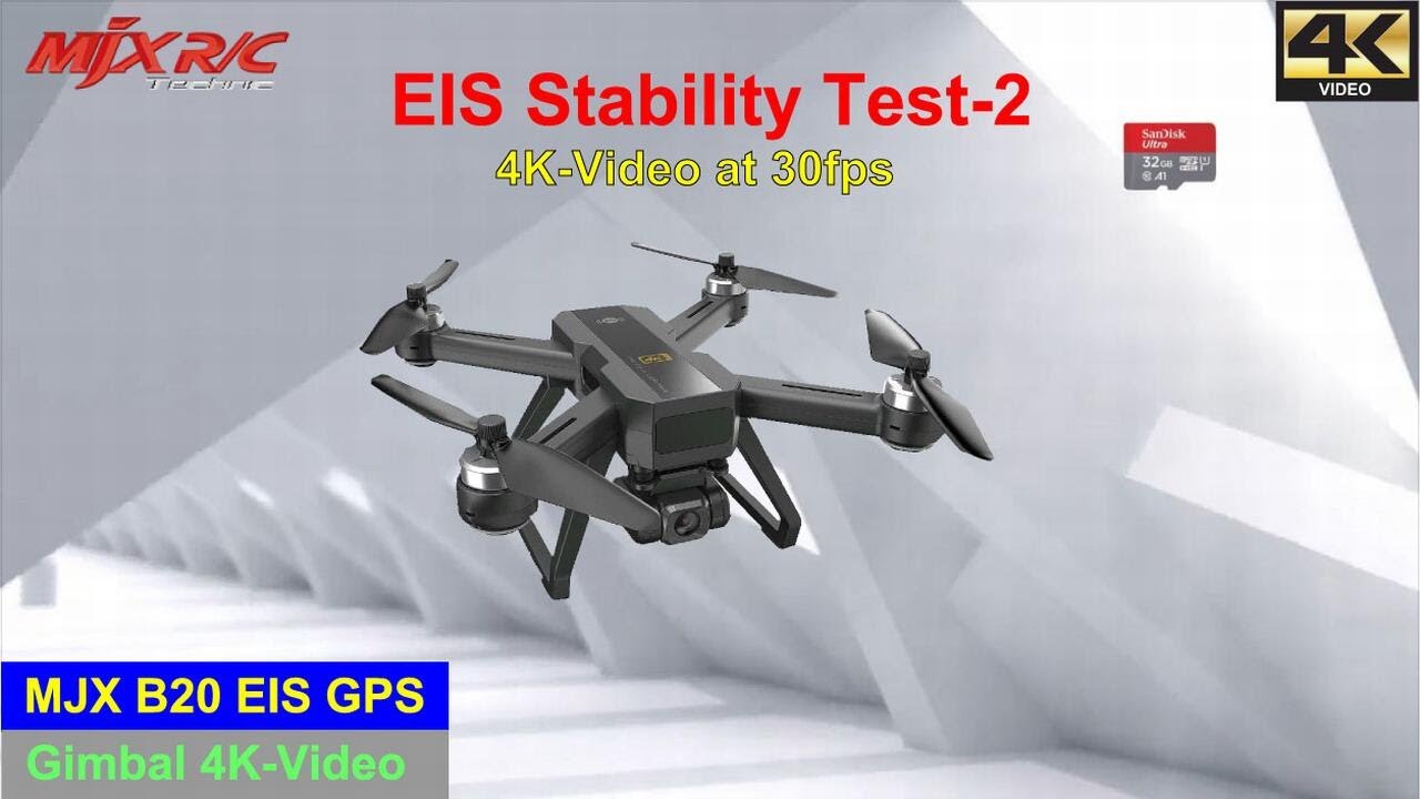 MJX Bugs 20 B20 EIS GPS 4K-Video Drone &ndash; EIS Stability Test-2 !