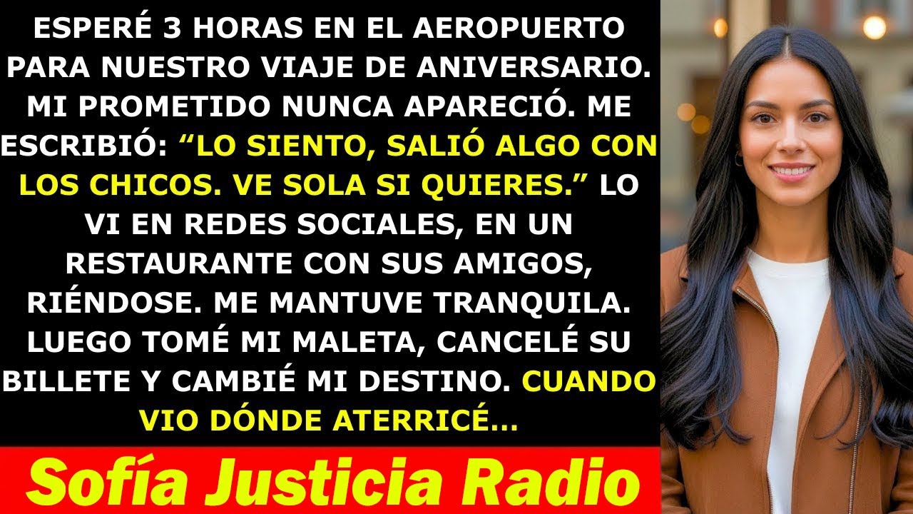 Mi Prometido Me Dejó Tirada en el Aeropuerto Diciendo “Ve Sola” — Pero Cuando Vio a Dónde Fui…