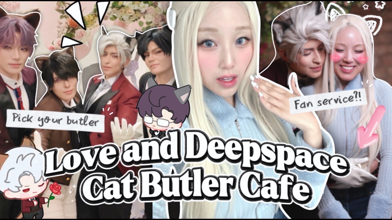 ⋆˚🐾˖° Love and Deepspace Cat Butler Cafe || Too many handsome butlers?! Artist Alley, Cosplays
