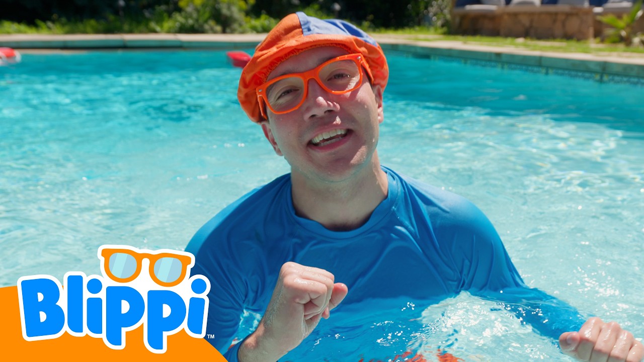 Blippi's Pool Day Fun | | Blippi | Shows for Kids - Explore With Me!