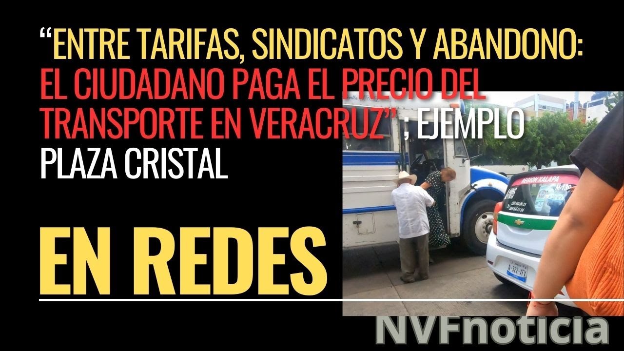 “Rocío Nahle pateo la pelota, pero el caos volvió: transporte público, herida abierta de Veracruz”