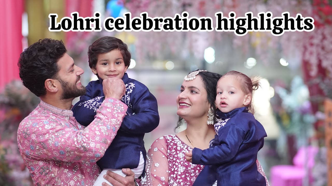 Waris, Zorawar and Viransh first lohri celebration in India ❤️