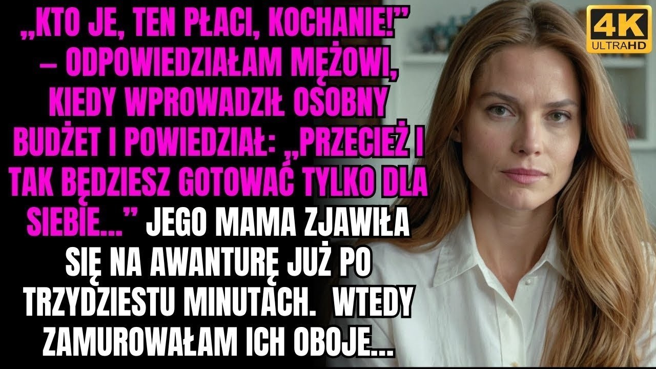 &bdquo;Przecież i tak będziesz gotować tylko dla siebie&hellip;&rdquo; &mdash; powiedział mąż, wprowadzając osobny budżet