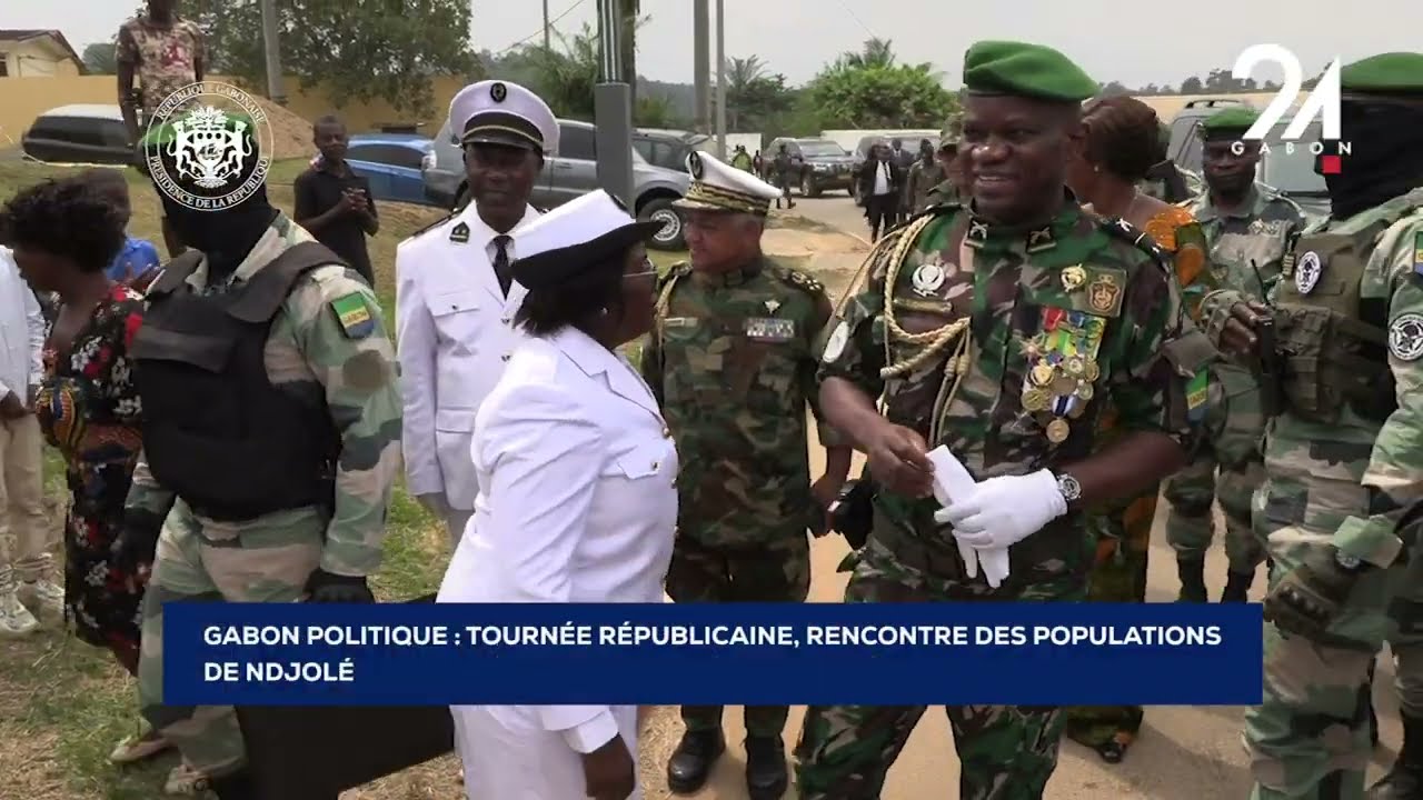 GABON POLITIQUE   TOURNÉE RÉPUBLICAINE, RENCONTRE DES POPULATIONS DE NDJOLÉ