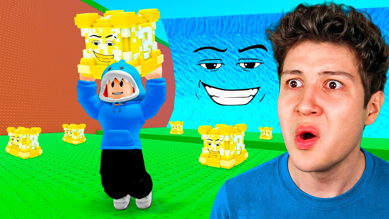 Gasté $856,862,156 en LUCKY BLOCKS DIVINOS! 🌊🌟 (Escapa del Tsunami Roblox)