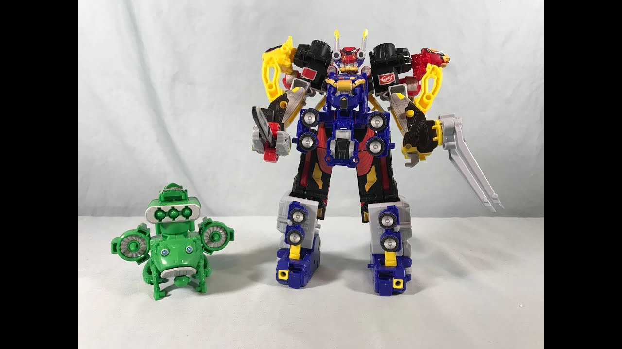 Tokumei Sentai Go-Busters Mini Pla Ace, Gorilla, Rabbit & Frog Review