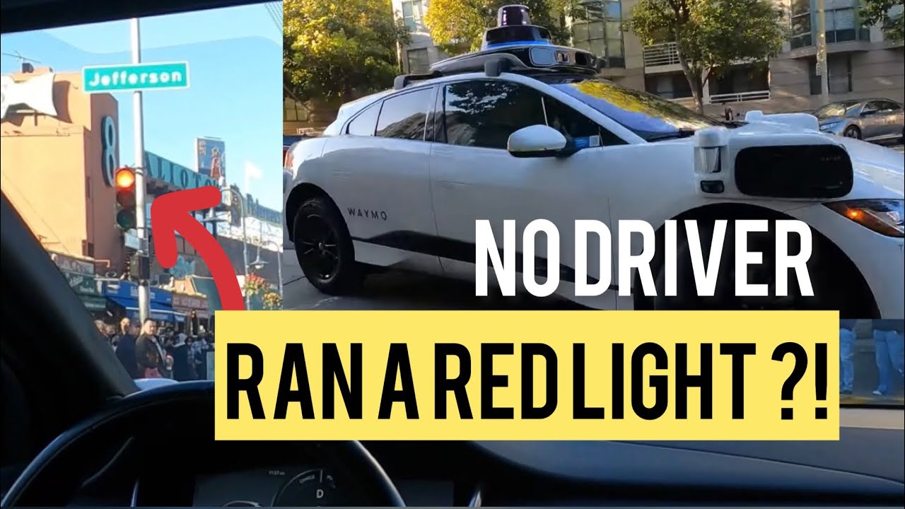 I took another Waymo's FULL self-driving taxi in San Francisco | It might have run a red light?!