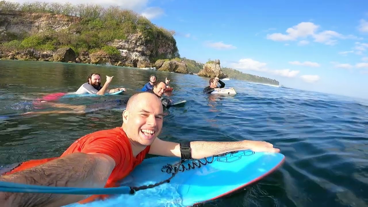 Bodyboarding in Bali with @BalibodyboardingIndo #bodyboard #bodyboarding #baliparty #indonesia #bali