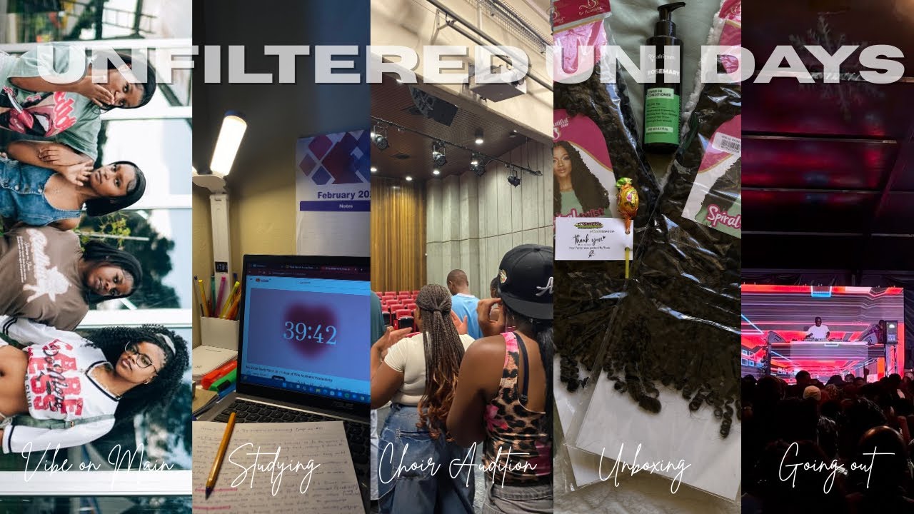 UNFILTERED UNI DAYS IN MY LIFE SA ☆*:.||Vibes on Main|Studying|Choir Auditions|Unboxing|Fun|YOUTUBER