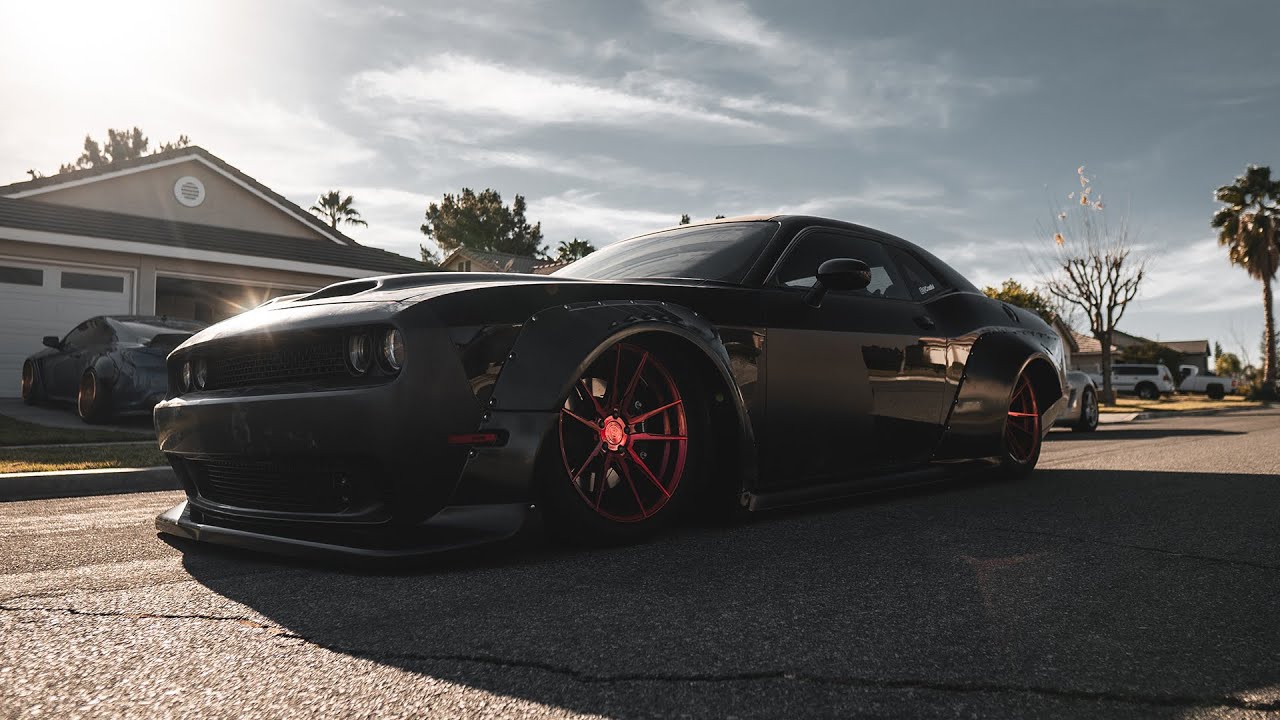 Installing a $5000 PLASTIC Widebody Kit on a CHALLENGER!! | SHIROKAI Widebody
