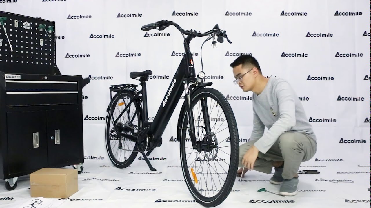 Accolmile LY10 Urban Electric Bike with Bafang M200 Torque Mid Motor , 15Ah Battery Invisible Design