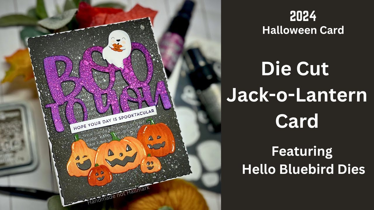 Halloween Card | Jack O'Lanterns | Ft. Hello Bluebird Stamps