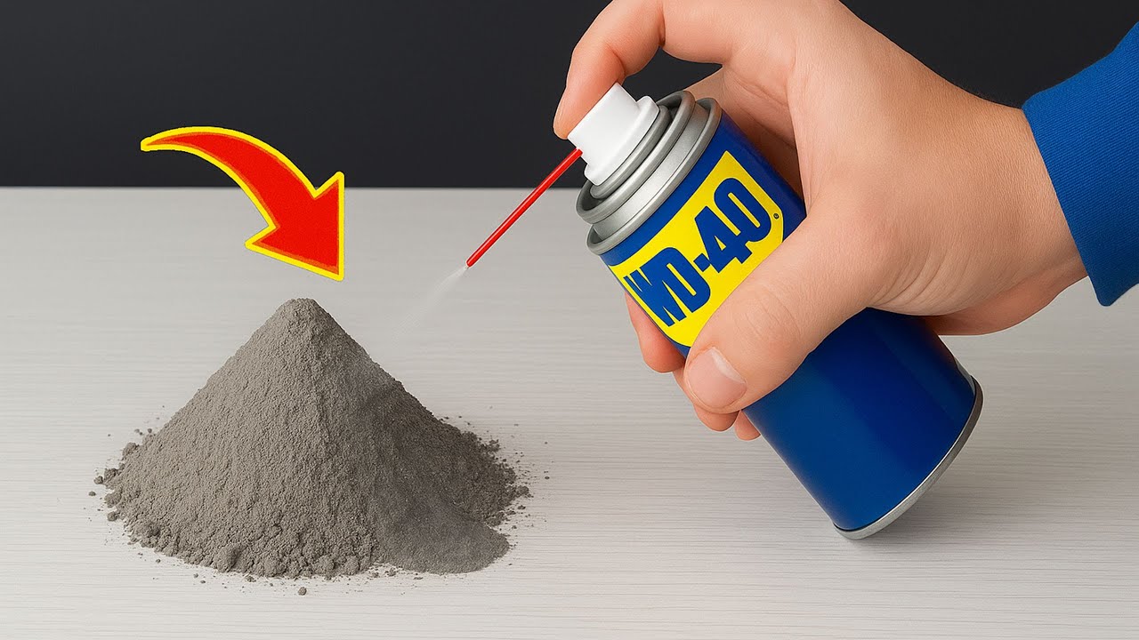 Mix WD-40 with CEMENT! AMAZING results that most people can't imagine!