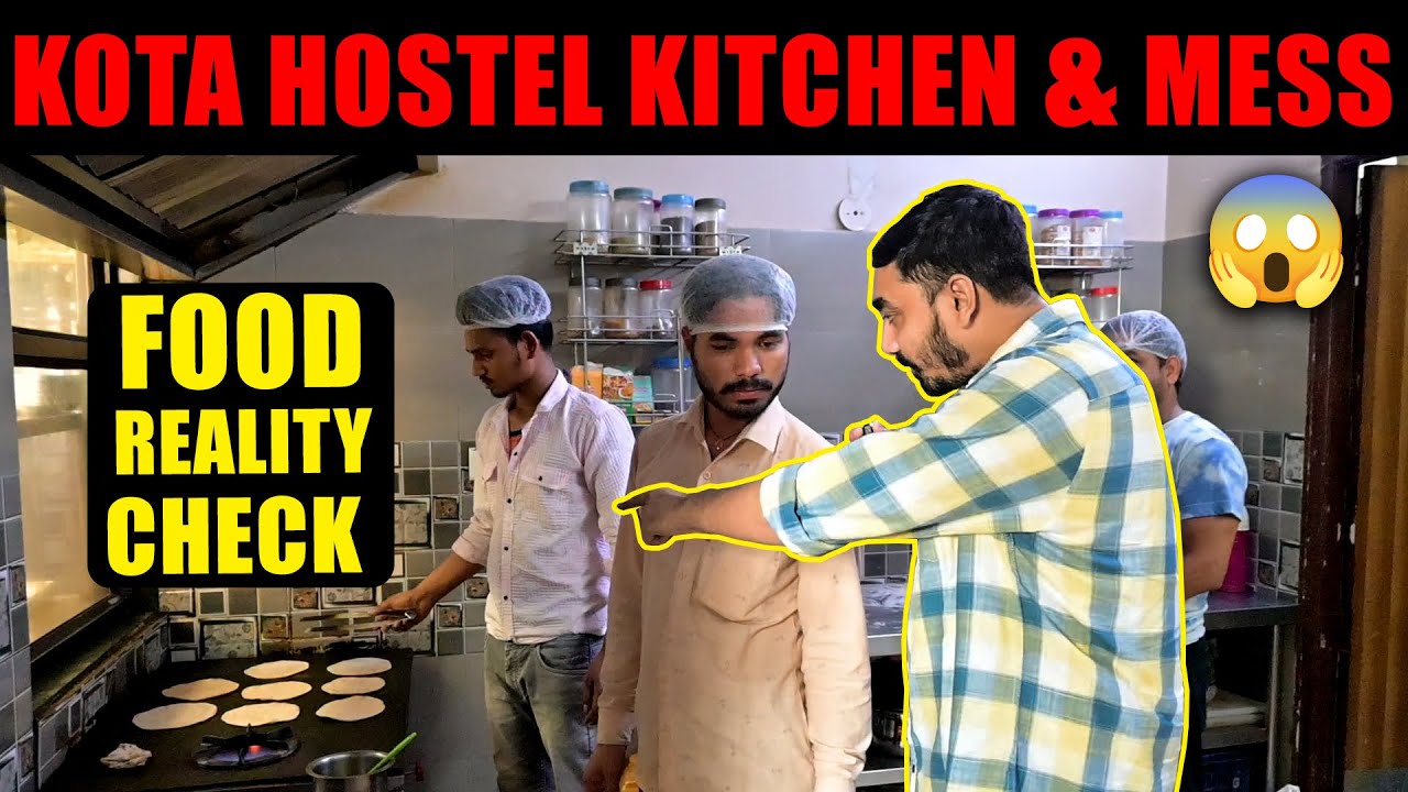 Kota Hostel के Kitchen & Mess Food Reality Check😮| Shri Om Residency | New Raveej Gandhi Nagar..!!