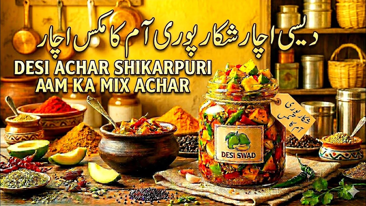 desi achar/shikarpuri achar recipe/aam ka achar/mix achar/Mix pickle/chilli mix achar/welcome pak tv