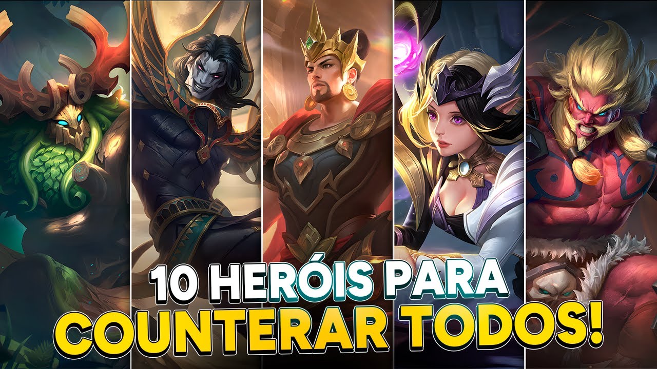 10 HERÓIS PARA COUNTERAR TODOS OS OUTROS HERÓIS! MOBILE LEGENDS