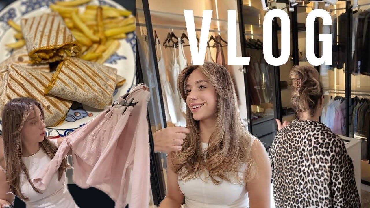 BİR GÜN BOYUNCA BEN!Saçımı Kestirdim,Düzen İşleri,Akşama Tavuklu Wrap Tarifi,H&M Alışverişim,VLOG
