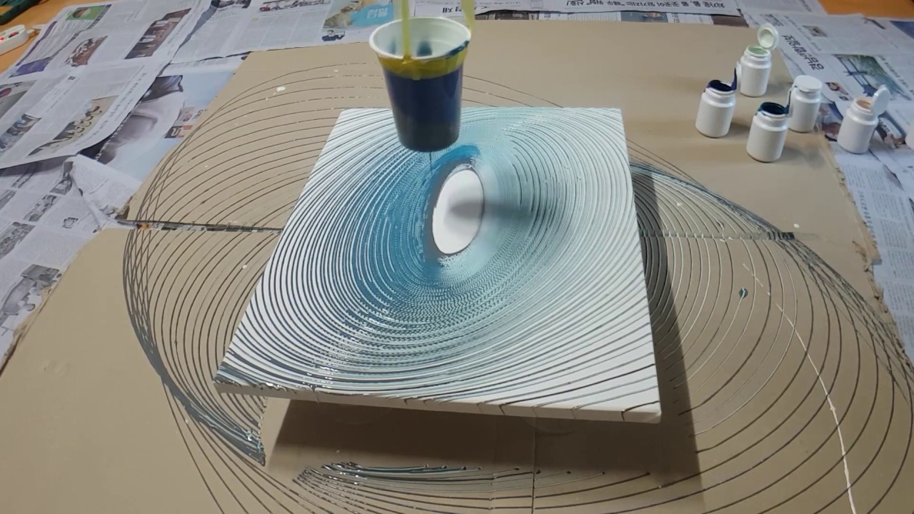 EYE - Pendulum painting/abstract painting for beginners/acrylic painting #1