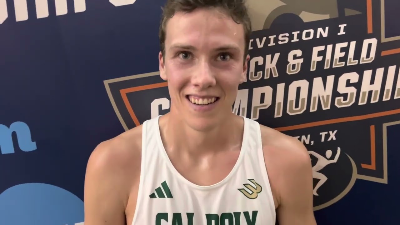 Cal Poly's Aidan McCarthy talks about going from 1:59 for 800m in HS to 1:46 in college