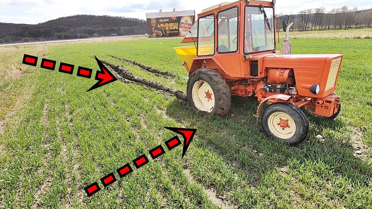 👉 Druga Dawka Nawozu Na Zboża/ Mała Wtopa/ T-25 w Akcji👍