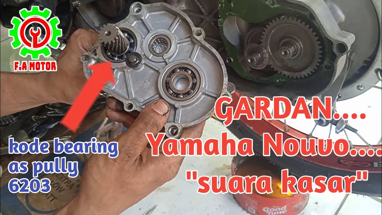 CARA MENGATASI SUARA KASAR PADA GIGI RASIO/GARDAN YAMAHA NOUVO,MIO SPORTY DAN MIO SMILE