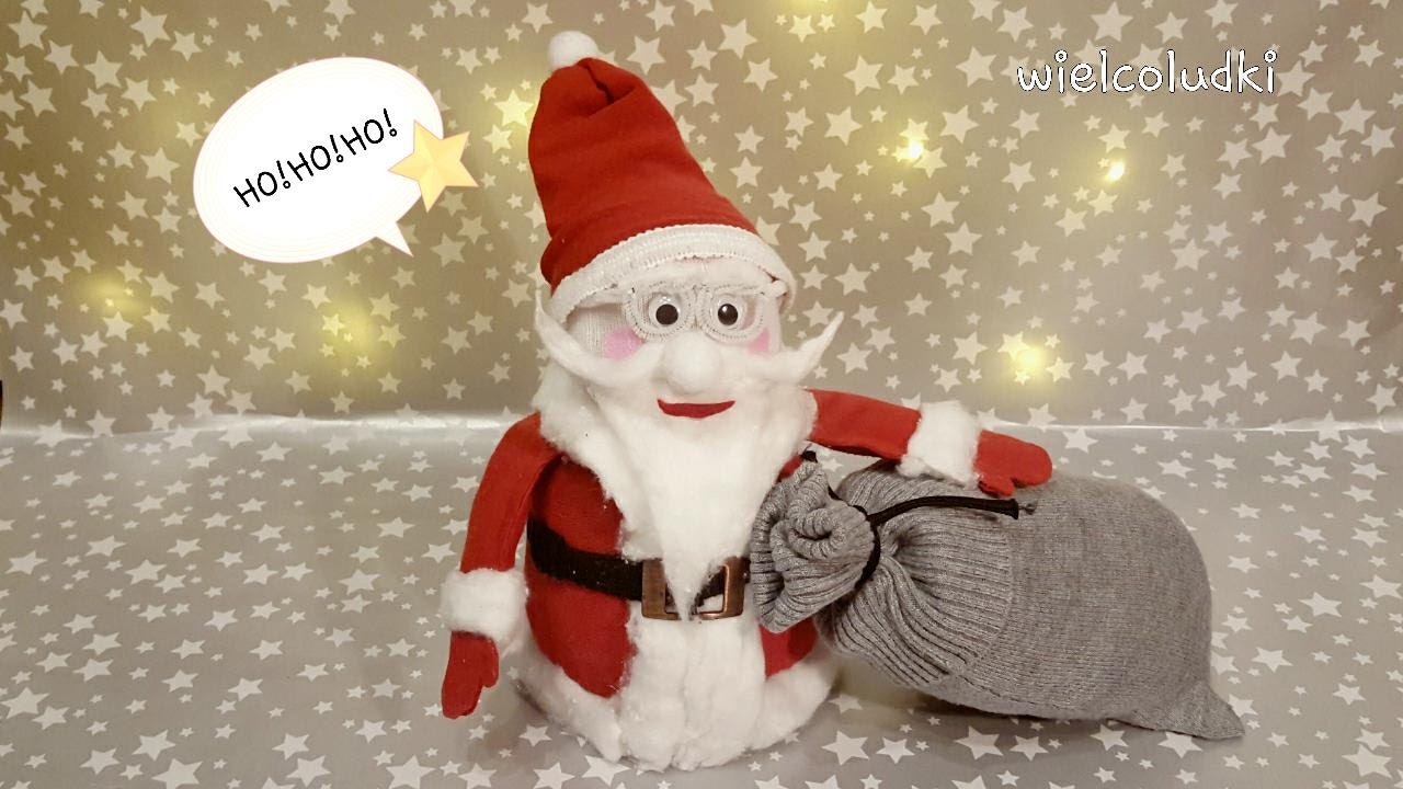 DIY MIKOŁAJ ZE SKARPETKI / SOCK - SANTA CLAUS