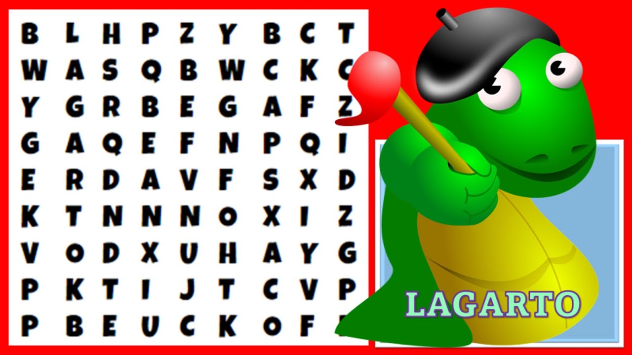 SOPA DE LETRAS🧡Encuentra el nombre en esta Sopa De Letras| RETOS VISUALES de atención