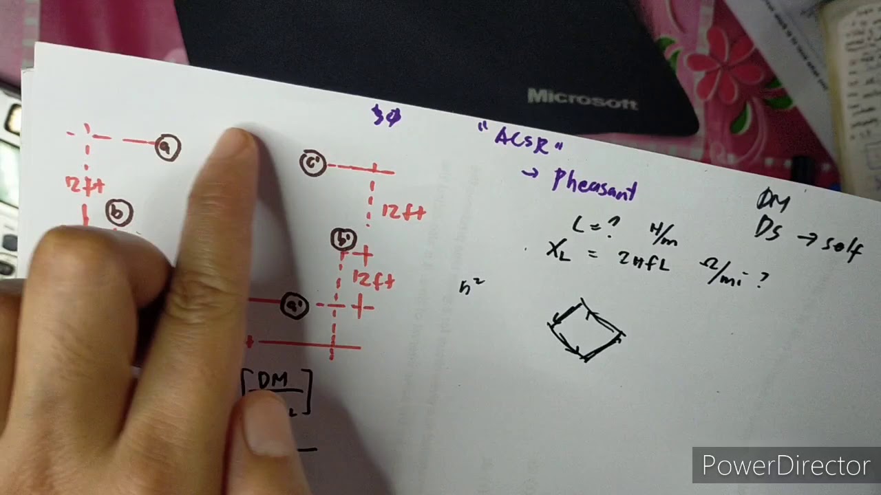 Solving the Inductance of a Parallel Double Circuit Transmission Line