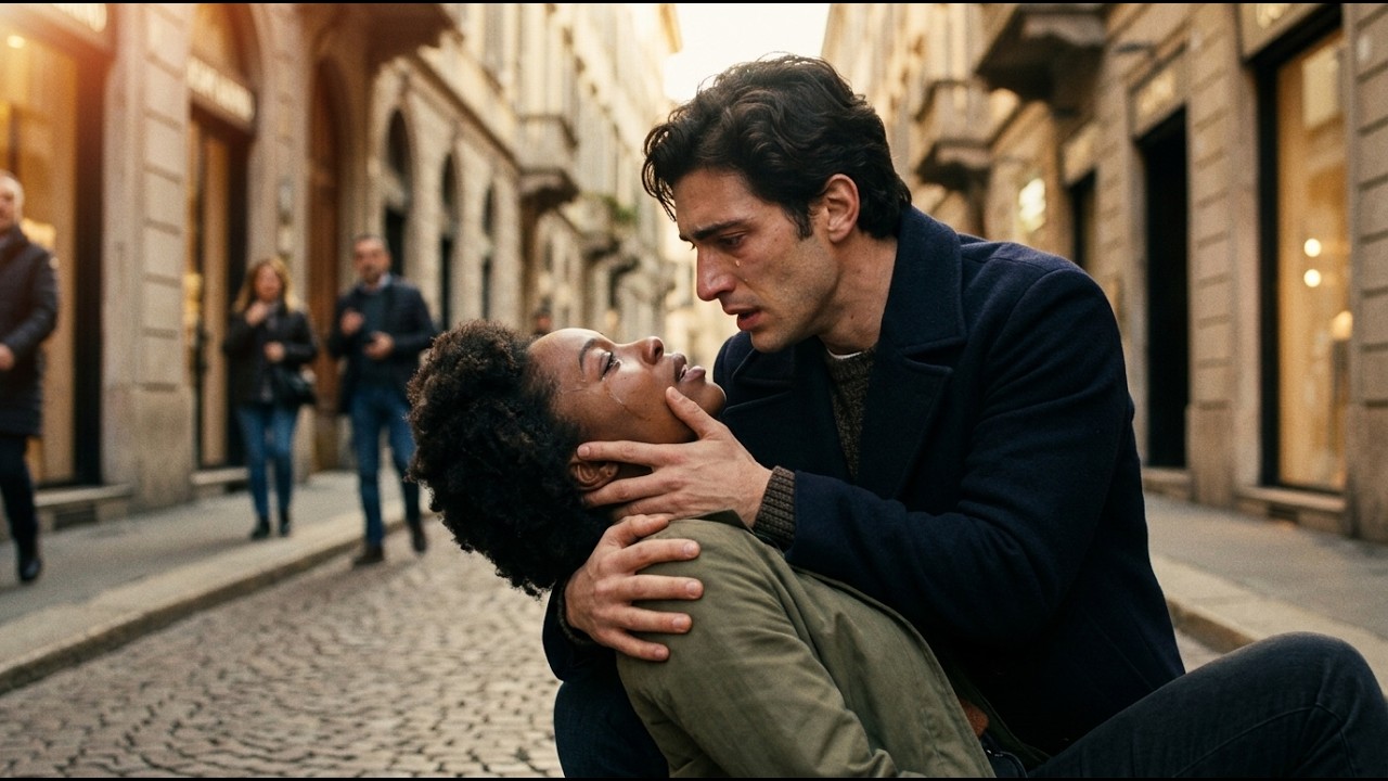 Curvy Black Lady Collapsed in Milan — The Italian Boss Who Saved Her Was Her First Love