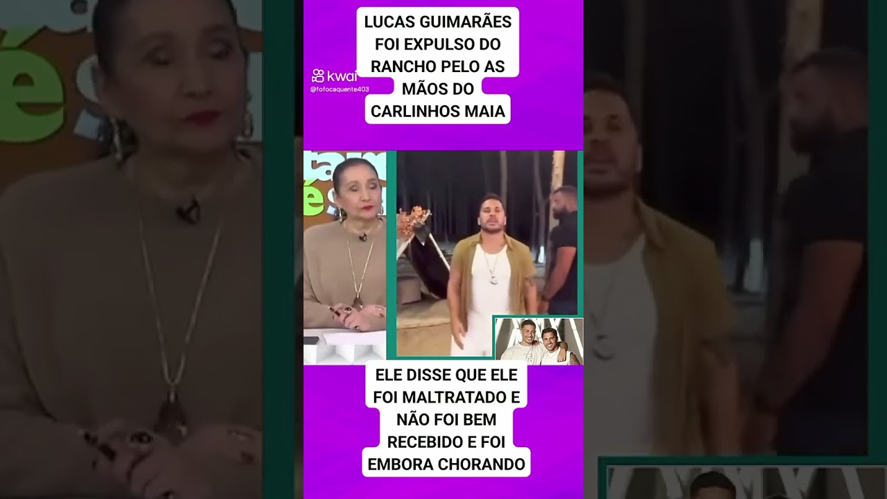 Lucas Guimar&atilde;es foi expulso do Rancho por Carlinhos Maia