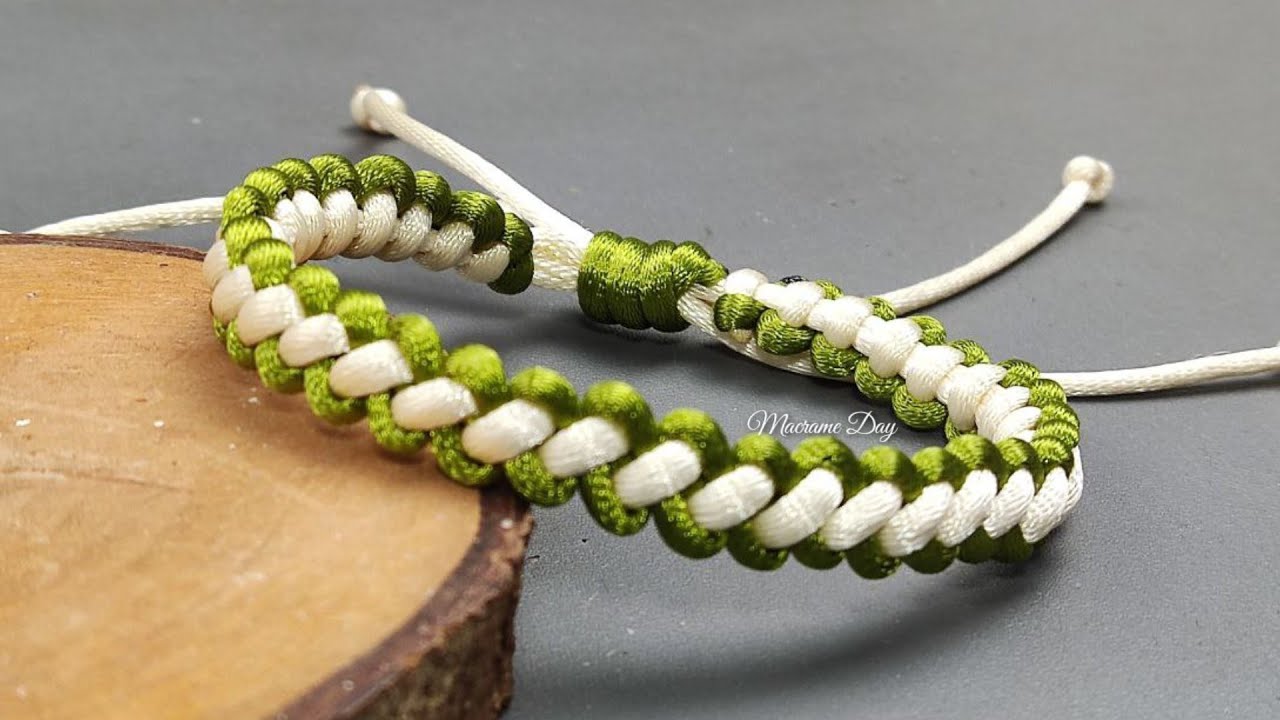 Macrame Bracelet Tutorial | Gelang dari Tali Satin