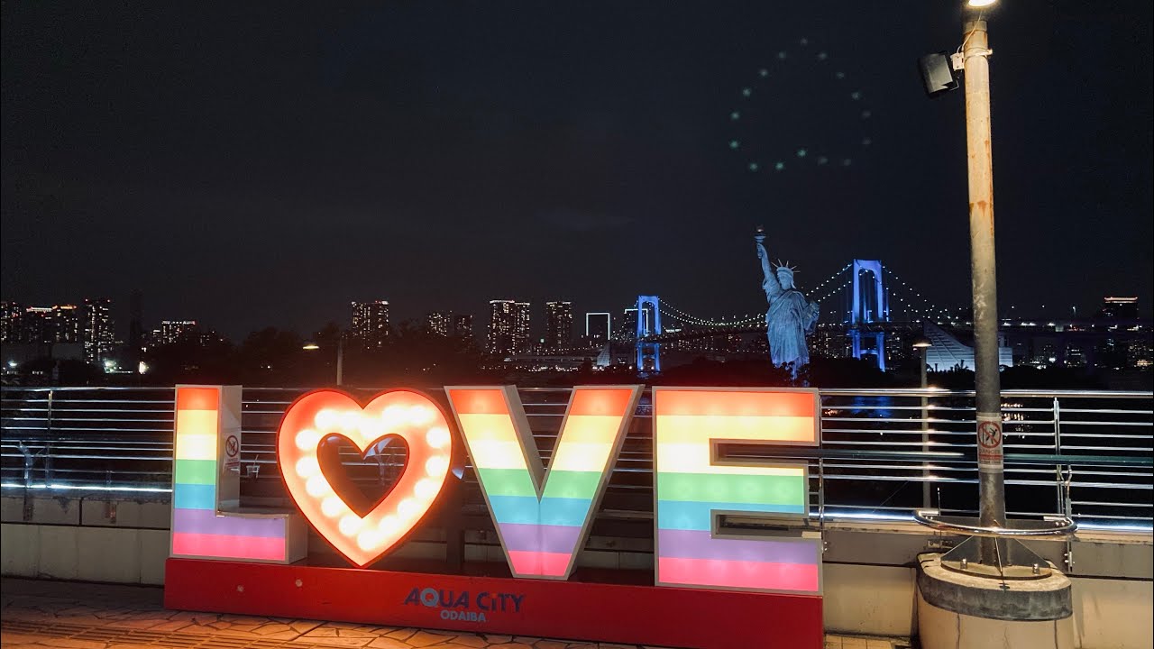 【4K Japan】Odaiba Night Walk / 夜のお台場をぷらっと散歩-OsmoPocket